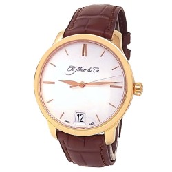 Pre-owned H. Moser & Cie Endeavour Big Date Hand Wind Silver Dial Men's Watch 342.502