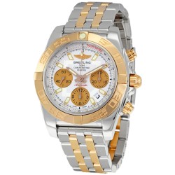 Pre-owned Breitling Chronomat 41 Chronograph Automatic Silver Dial Men's Watch CB014012/G713.378C