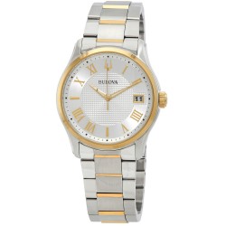Wilton Quartz Silver Dial Two-Tone Men's Watch 98B391