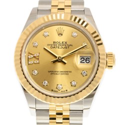 Lady Datejust Champagne Diamond Dial Automatic Steel and 18kt Yellow Gold Rolex Jubilee Watch 279173CRDJ