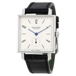 Tetra White Dial Black Leather Ladies Watch 406