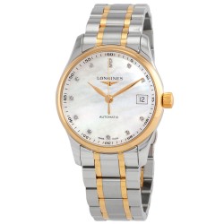 The Longines Master Collection Automatic Diamond White Mother of Pearl Dial Ladies Watch L2.357.5.87.7