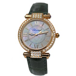 Pre-owned Chopard Imperiale Quartz Diamond White Dial Ladies Watch 384238-5003