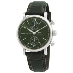 Portofino Chronograph 39 Automatic Green Dial Men's Watch IW391405
