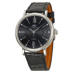 Portofino Automatic Diamond Black Dial Unisex Watch IW458102