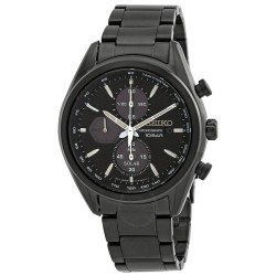 Solar Chronograph Quartz Black Dial Men's Watch SSC773