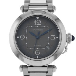 Pre-owned Cartier Pasha De Cartier Grey Dial Men's Watch WSPA0026