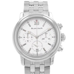 Pre-owned Blancpain Leman Chronograph Automatic White Dial Men's Watch 2185-1127-11