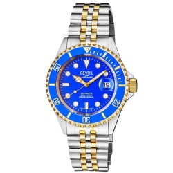 Wall Street Automatic Blue Dial Two-tone Men's Watch 4856B