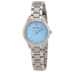 Sutton Quartz Diamond Blue Dial Ladies Watch 96P250