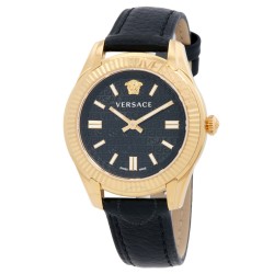 Greca Time Quartz Black Dial Ladies Watch VE6C00223