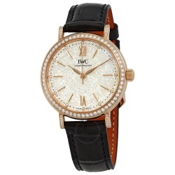 Portofino Automatic 18kt Rose Gold Diamond Ladies Watch IW357406
