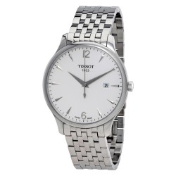 Tradition Silver Dial Stainless Steel Men's Watch T0636101103700