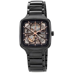 True Square Automatic Black Dial Men's Watch R27086162