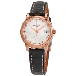Saint-Imier Automatic Diamond White Mother of Pearl Dial Ladies Watch L2.263.8.88.3