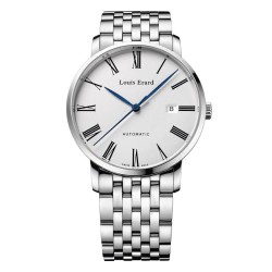 Pre-owned Louis Erard Excellence Silver-tone Dial Men's Watch 68233AA01.BMA35