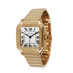 Pre-owned Cartier Santos De Cartier Automatic Silver Dial Unisex Watch WGSA0010