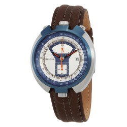 Parking Meter Chronograph Quartz Silver Dial Men's Watch 98B390