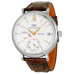 Portofino Hand Wound Eight Days Silver Dial Men's Watch IW510103