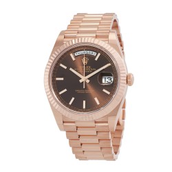 Day-Date 40 Chocolate Dial Automatic Chronometer Men's Watch M228235-0053