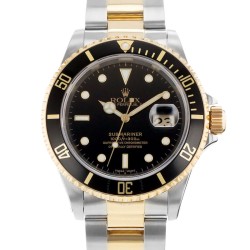 Pre-owned Rolex Submariner Automatic Chronometer Black Dial Men's Watch 16613 BKSO
