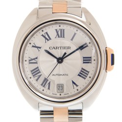 Pre-owned Cartier Cle de Cartier Automatic White Dial Men's Watch W2CL0011