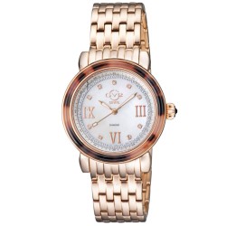 Marsala Tortoise Diamond Mother of Pearl Dial Ladies Watch 9853B