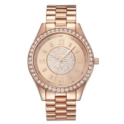 Mondrian Quartz Diamond Crystal Rose Dial Ladies Watch J6303C