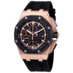 Royal Oak Offshore Black Mega Tapisserie Dial Men's Chronograph Watch 26401RO.OO.A002CA.02
