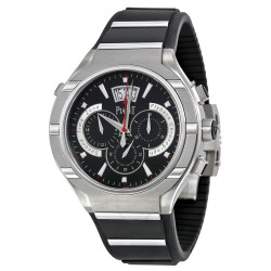 Pre-owned Piaget Polo GMT Chronograph Black Dial Men's Watch GOA34002