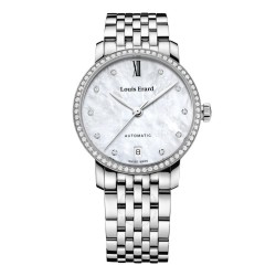 Pre-owned Louis Erard Excellence Diamond White Dial Ladies Watch 68235SE14.BMA34