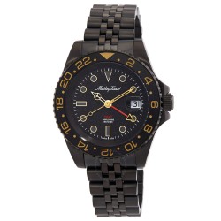 Mathy Vintage GMT Quartz Black Dial Men's Watch H903NN