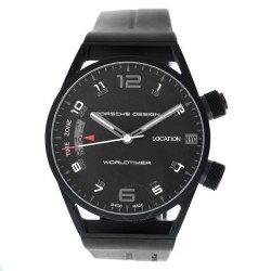 Pre-owned Porsche Design Worldtimer P6750 Automatic Black Dial Men's Watch 6750.13.44.1180