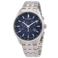 Chronograph Eco-Drive Blue Dial Men's Watch AT2570-56L