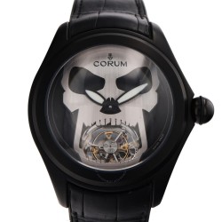 Pre-owned Corum Bubble Automatic Black Dial Men's Watch 016.301.98/0001SK01
