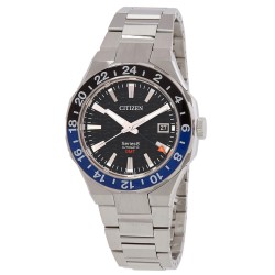Series 8 GMT Automatic Black Dial Men's Watch NB6031-56E
