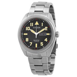 Eco-Drive Garrison Black Dial Me's Watch BM8560-53E