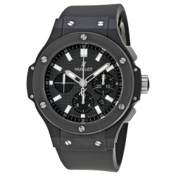 Pre-owned Hublot Big Bang Black Magic Chronograph Carbon Fiber Dial Men's Watch 301.CI.1770.RX
