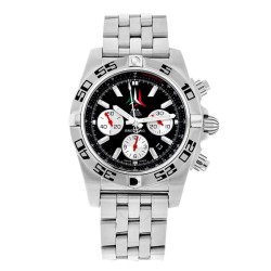 Pre-owned Breitling Chronomat Chronograph Automatic Chronometer Black Dial Men's Watch AB01104D-BC62-377A