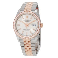 Datejust 36 Fluted Motif Automatic Chronometer Diamond Watch M126281RBR-0021