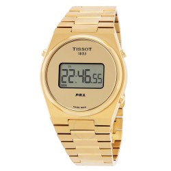 Prx Quartz Digital Gold Dial Unisex Watch T1374633302000