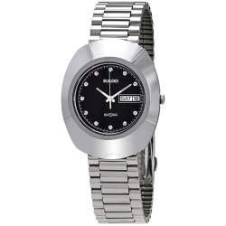 Diastar Black Dial Stainless Steel Men's Watch R12391153