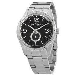 Vintage Automatic Black Dial Men's Watch BRV123-BS-ST/SST
