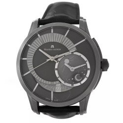 Pre-owned Maurice Lacroix Pontos Decentrique Gmt GMT Automatic Day-Night Grey Dial Men's Watch PT6108-TT031-291