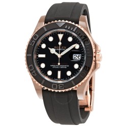 Yacht-Master 18kt Everose Gold Black Dial 40 mm Men's Watch 126655BKSRS