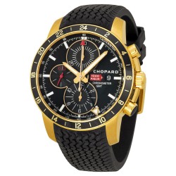 Mille Miglia Mechanical Chronograph Black Dial 18kt Rose Gold  Men's Watch 161288-5001