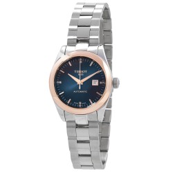 T-My Lady Automatic Diamond Graded Blue-Black Dial Ladies Watch T9300074104600