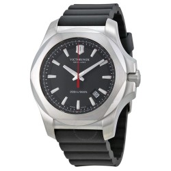 Swiss Army I.N.O.X Black Dial Black Rubber Men's Watch 241682.1