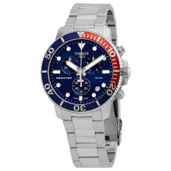 Seastar Chronograph Quartz Blue Dial Pepsi Bezel Men's Watch T120.417.11.041.03