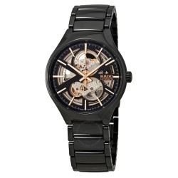 True Automatic Open Heart Black/Skeleton Dial Men's High-Tech Ceramic Watch R27100162
